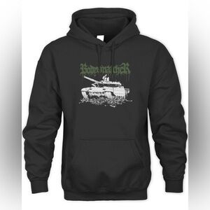 Bodysnatcher heavy metal tank merch graphic logo unisex hooded sweatshirt